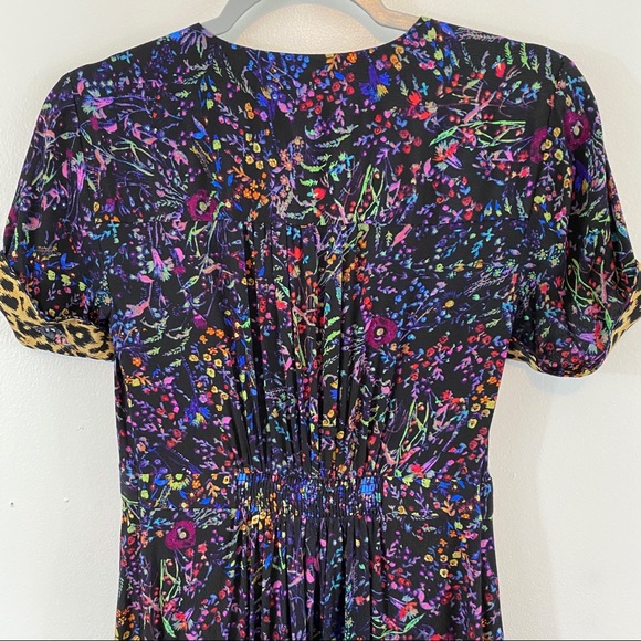 Anthropologie Maeve Floral Faux Wrap Dress Sz 2 - Picture 7 of 15